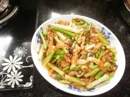 Garlic fried meat