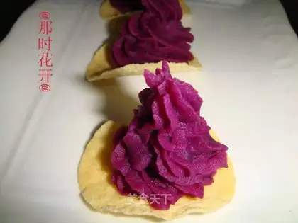 Blueberry Potato Tower