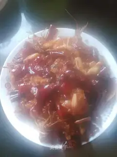 Spicy finger-skinned shrimp