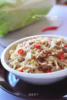 Sour sauce fan fried meat
