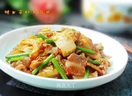 Hot cabbage makes meat