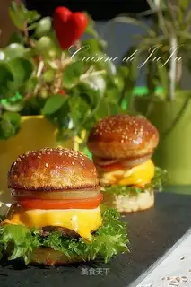 Handmade beef burgers