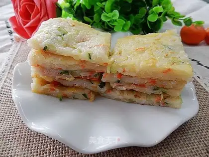 Vegetable rice cake