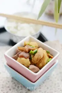 Tofu fried meat
