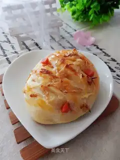Onion ham and sausage bread