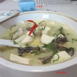 Fresh tofu fish soup