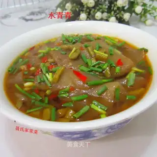 Salted potato tofu soup