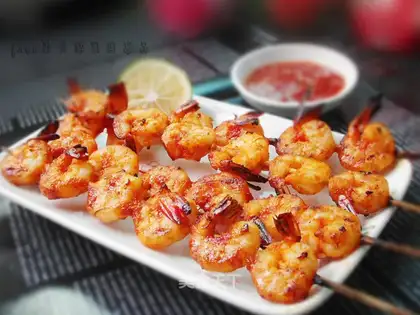 Snacked shrimp