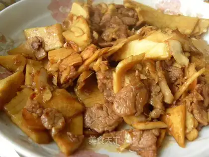 Winter fried meat