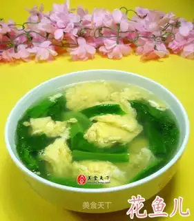 Wheat and egg soup