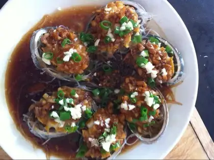 Garlic fan abalone