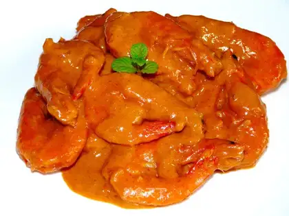 Thai red curry shrimp