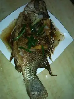 A red-burned tilapia