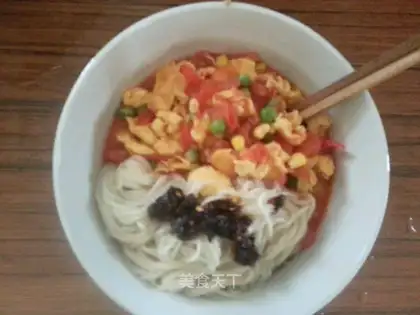 Tomato egg noodles
