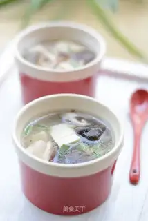 Tofu mushroom soup