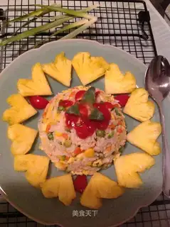 Pineapple ketchup fried rice