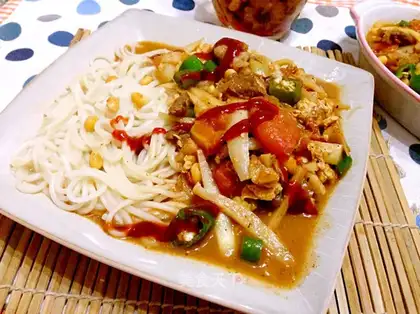 Tomato beef for noodles