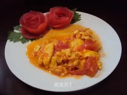 Tomato fried eggs