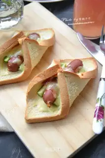Hot dog cheese sandwich