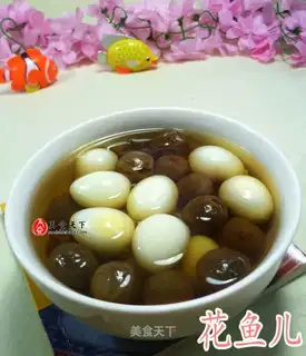 The quail egg cinnamon soup