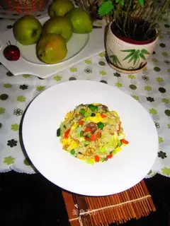 Five eggs of fried rice