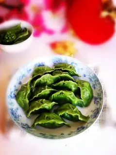 Eggs, shrimp, jade dumplings