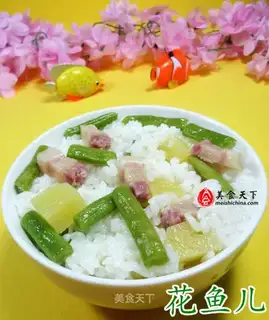 Peas with salted potatoes