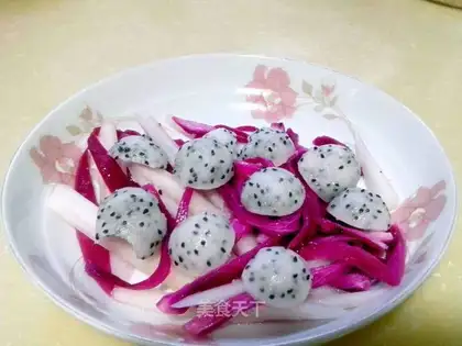 Frozen dragon-fruit