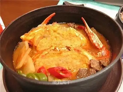 Korean crab seafood soup