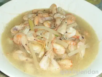 Salted white shrimp