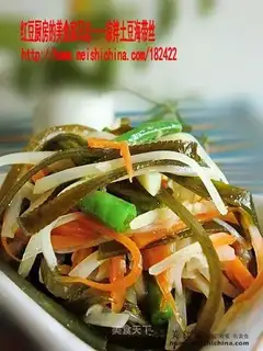 Cold potato shredded seaweed