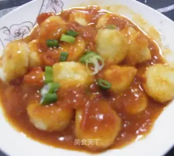 Japanese tofu in tomato sauce