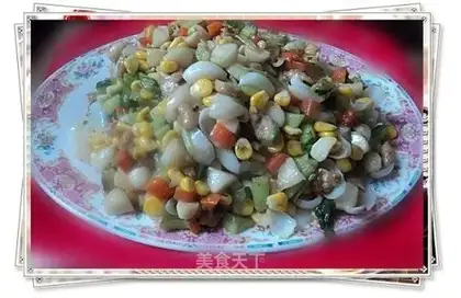 stir-fried grains of chowder