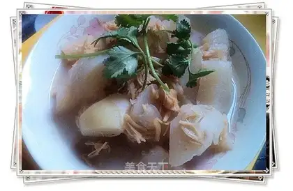 Stewed radish with Jiang Yao Zhu