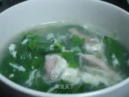 Lycium barbarum leaf rolling soup