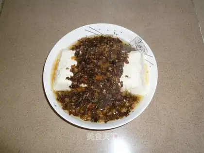 Chopping pepper tofu