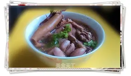 Peanut, cuttlefish, dried lotus root soup