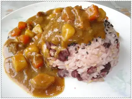 Curried beef rice