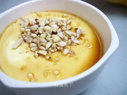 streamed egg custard