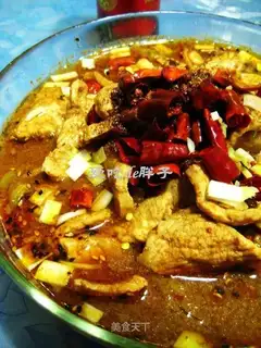 boiled pork slices