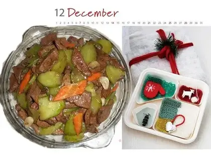 Cucumber and pork liver