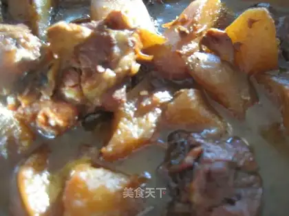 Baked bones with radish