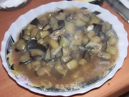 stir-fried diced eggplant