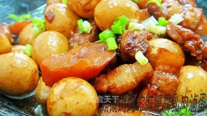 Braised fermented bean curd pork and stewed egg