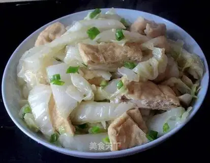 stir-fried Chinese cabbage with tofu