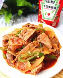 Onion fried liver