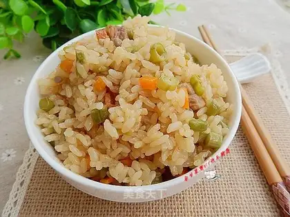 Carrot bean bean rice