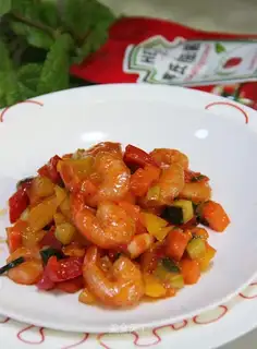 Five-colour Arctic shrimp