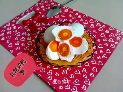 Homemade duck eggs