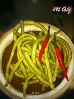 Homemade sour beans